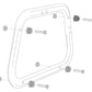 SW MOTECH QUICKLOCK EVO SIDE CARRIER ADAPTER-AERO ADAPTER KIT TO MOUNT AERO ABS CASE LEFT/RIGHT SIDE