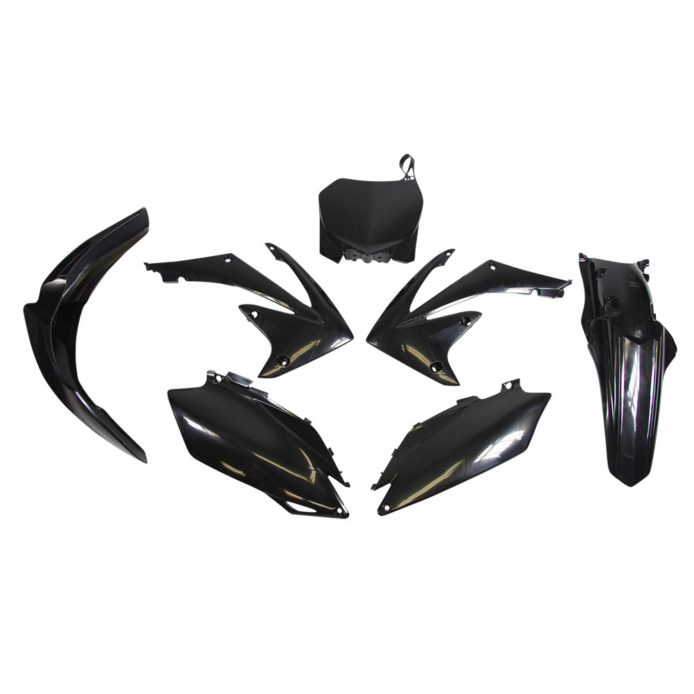 Rtech Plastic Kit - Honda CRF250R 11-13 CRF450R 11-12 - Black