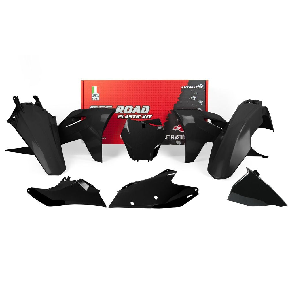 Rtech Plastic Kit - Gasgas MX EX 125-450 21-23 - Black