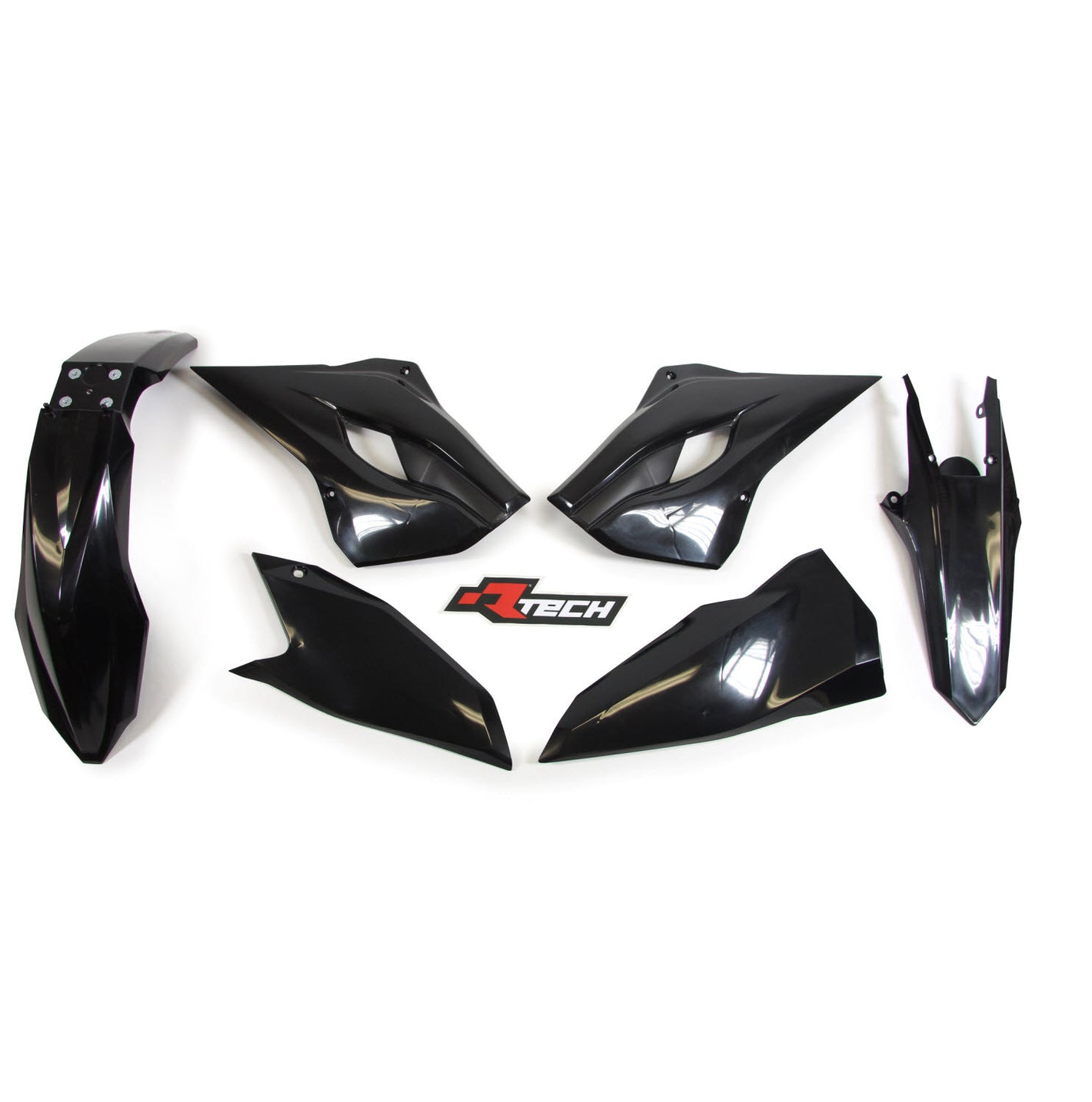 Rtech Plastic Kit - Husqvarna TE FE 2014 - Black