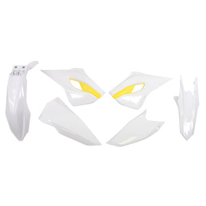 Rtech Plastic Kit - Husqvarna FE TE 125-501 15-16 - White Yellow