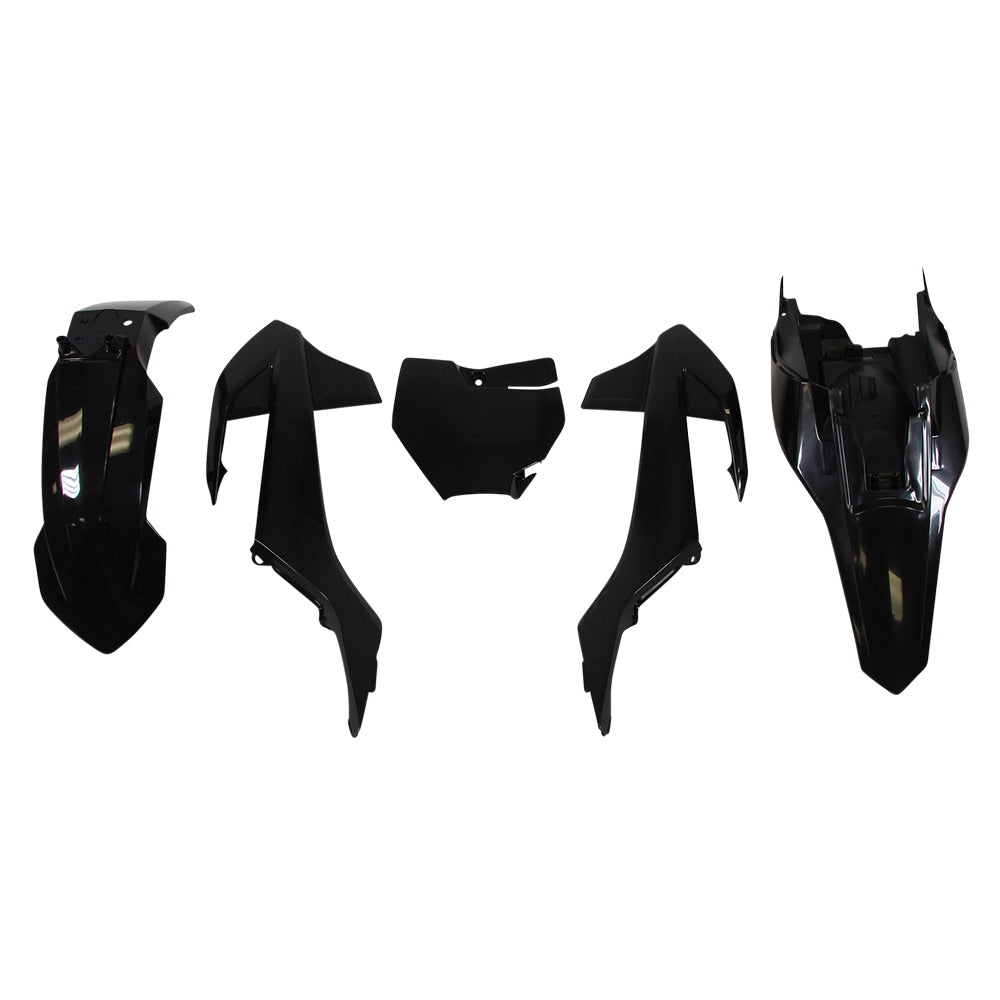 Rtech Plastic Kit - KTM GasGas 65cc 16-23 - Black