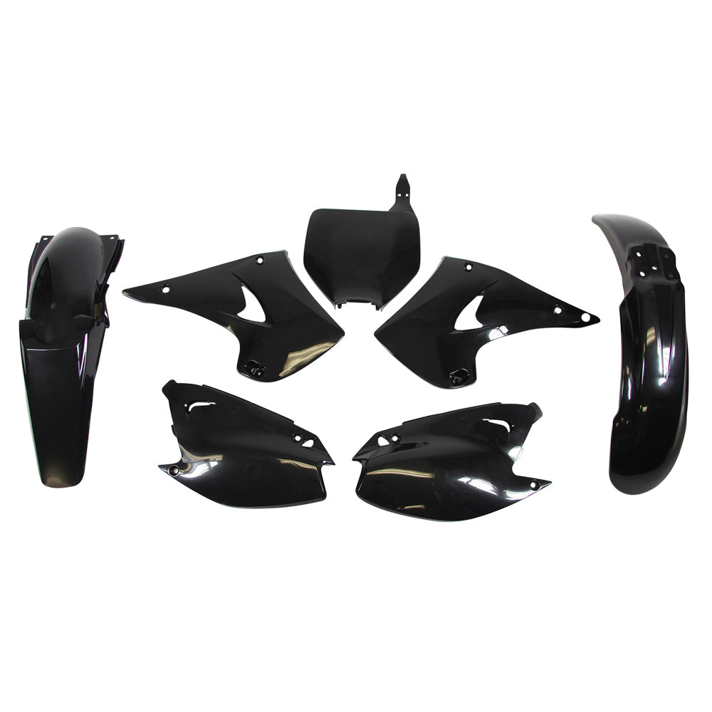 Rtech Plastic Kit - Kawasaki KX125 KX250 03-08 - Black