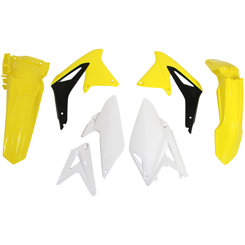 Rtech Plastic Kit - Suzuki RMX450 10-19 - Yellow White