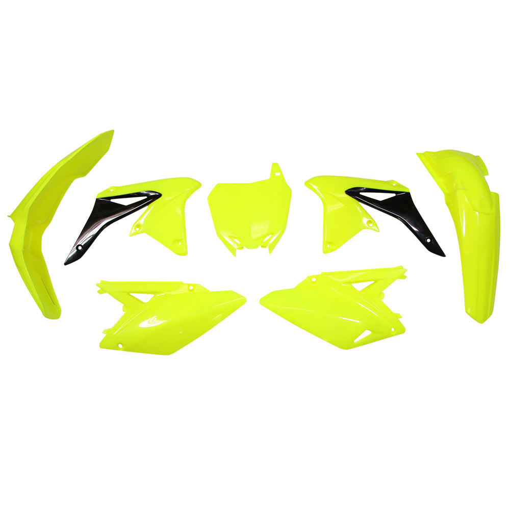 Rtech Plastic Kit - Suzuki RMZ250 10-18 - Neon Yellow