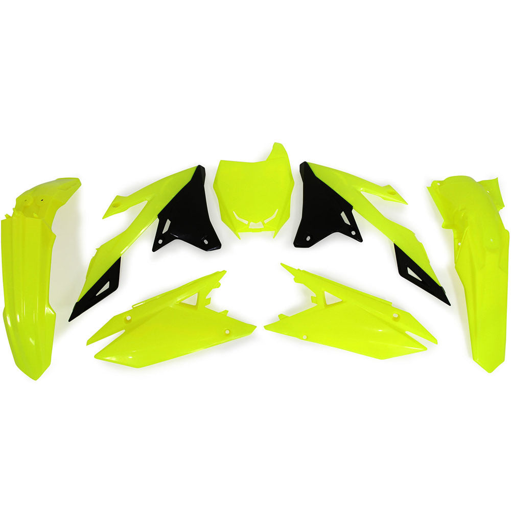 Rtech Plastic Kit - Suzuki RMZ450 18-24 RMZ250 19-24 - NEON YELLOW