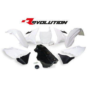 Rtech Revolution Plastics Kit - Yamaha YZ125 YZ250 - White