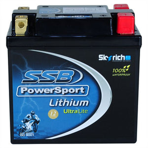 SSB LFP14AHQ-BS Lithium Ultralite Motorcycle Battery - YT14A-A2