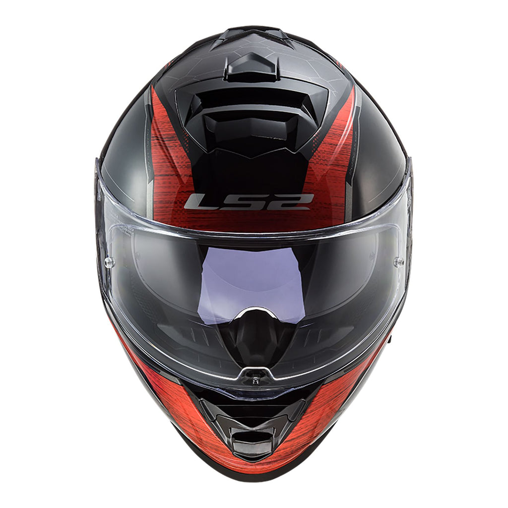 LS2 : Medium : Storm Helmet : Classy Black/Red