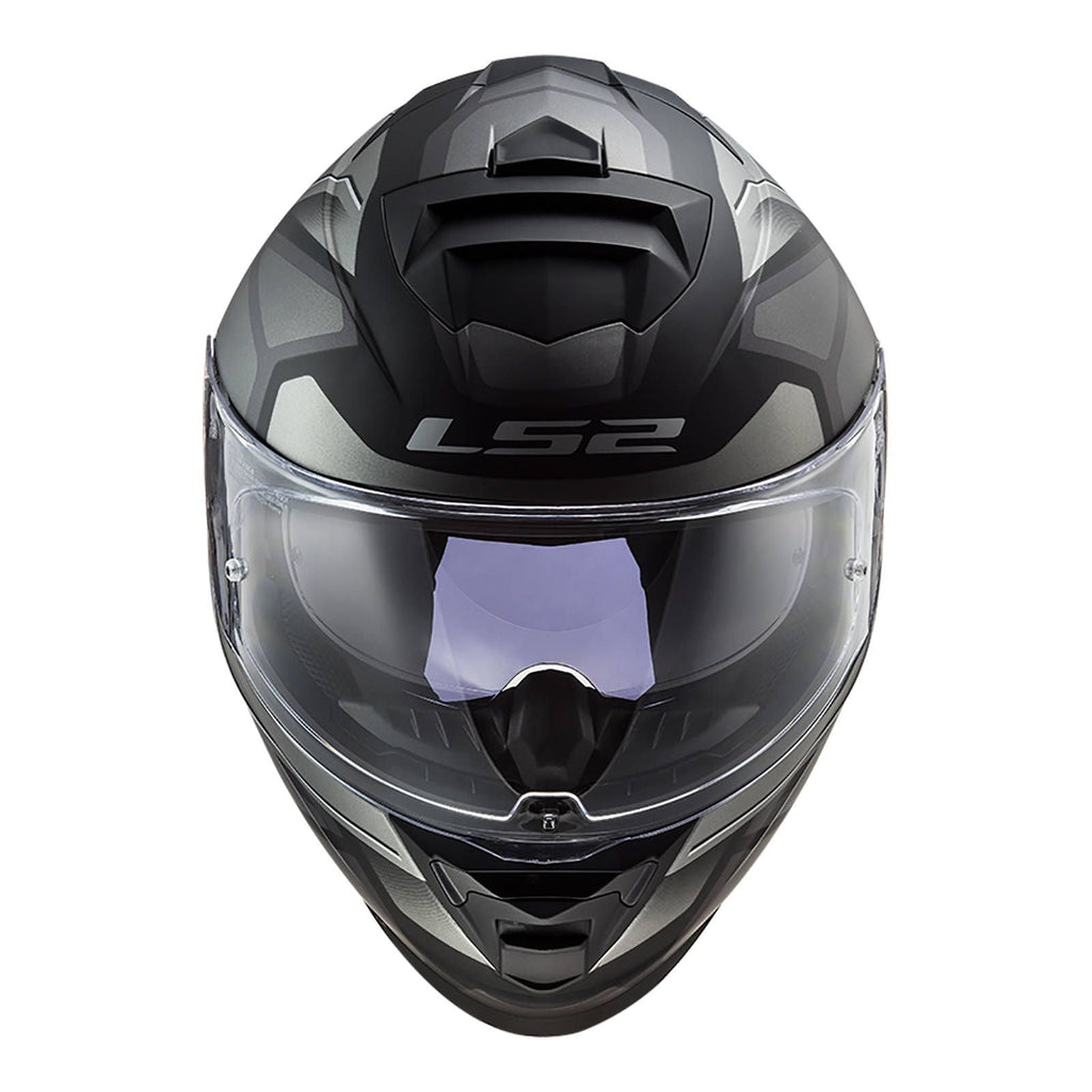 LS2 : Medium : Storm Helmet : Faster Matt Black/Titanium