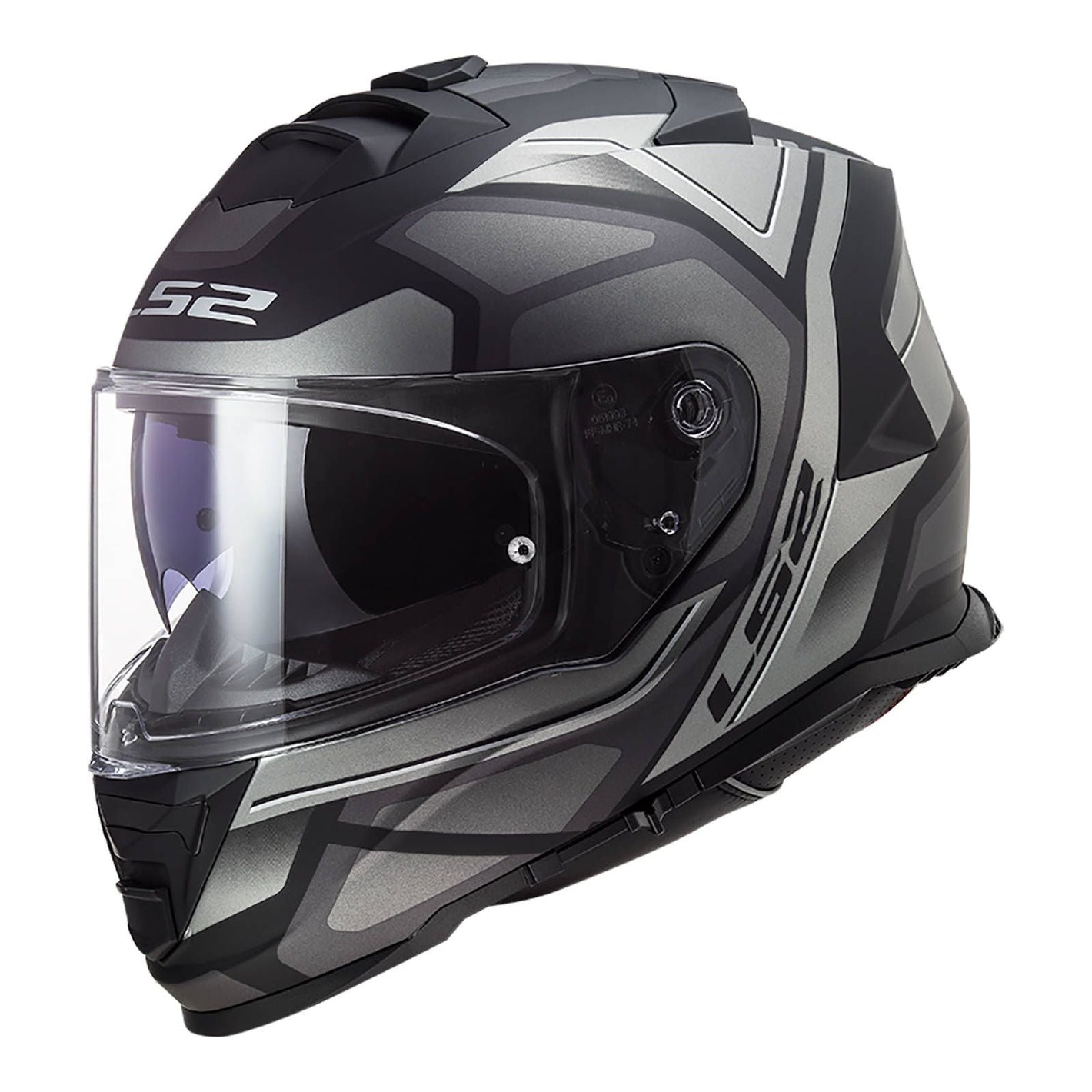 LS2 : X-Large : Storm Helmet : Faster Matt Black/Titanium