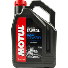 Load image into Gallery viewer, Motul 10W30 Transoil Mineral - 4 LITRE