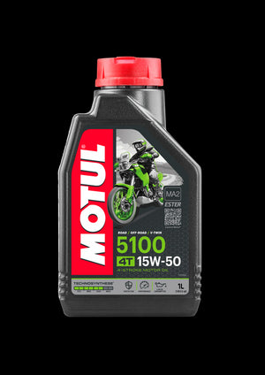 Motul 15W50 - 5100 - Semi Synthetic : 1 LITRE