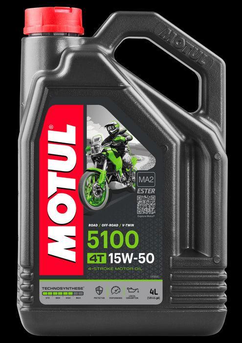 Motul 15W50 - 5100 - Semi Synthetic : 4 LITRE