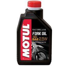 Load image into Gallery viewer, Motul 2.5W Fork Oil Factory Line Semi Synthetic 1 LITRE