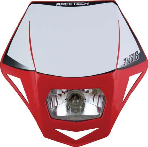 Rtech Genesis Headlight - Universal Street Legal - CR Red