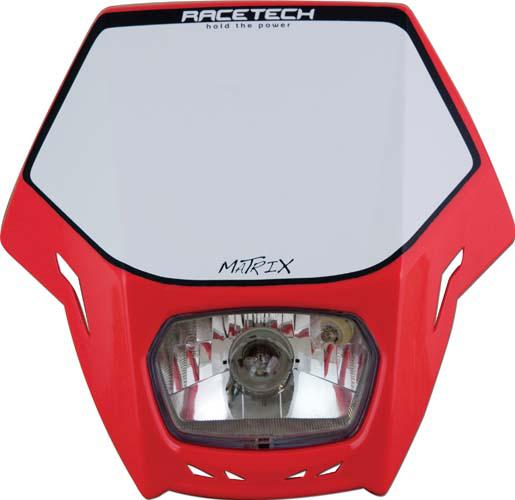 Rtech Matrix Headlight - Universal - Street Legal - CR Red