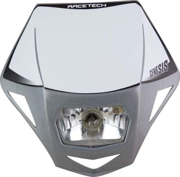 Rtech Genesis Headlight - Universal Street Legal - Grey