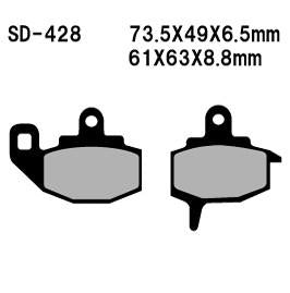 *BRAKE PADS PSYCHIC SINTERED  FRONT KAWASAKI KX125 KX250 KX500 87-88 KLR650 87-07