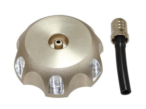 FUEL CAP ALLOY PSYCHIC HONDA KAWASAKI SUZUKI TITANIUM COLOUR