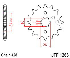 SPROCKET FRONT PSYCHIC SUZUKI YAMAHA