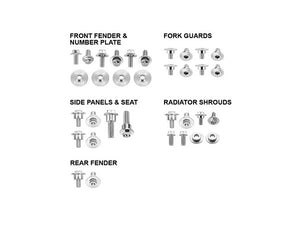 BODY PANEL FASTENER BOLT KIT PSYCHIC HONDA CRF250R 2018 CRF450R 17-20 CRF450RX 17-20 CRF250RX 19-21