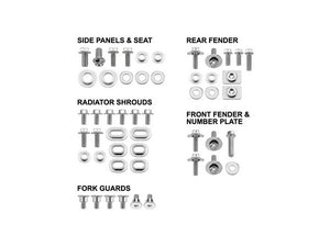 BODY PANEL BOLT KIT PSYCHIC YAMAHA WR250F 07-13 YZ250F 06-09 WR450F 07-11 YZ450F 06-09