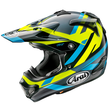 Arai EC VX-PRO 4 Helmet - Machine Blue/Yellow