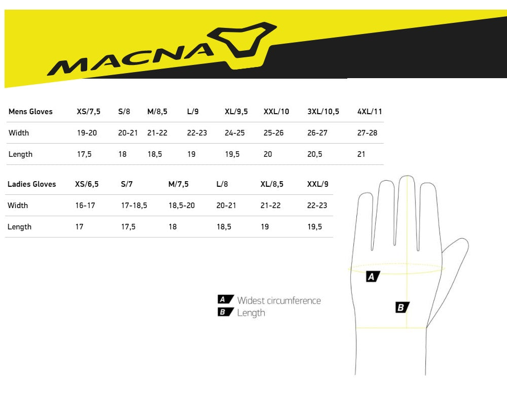 Macna Haros Gloves Black/White