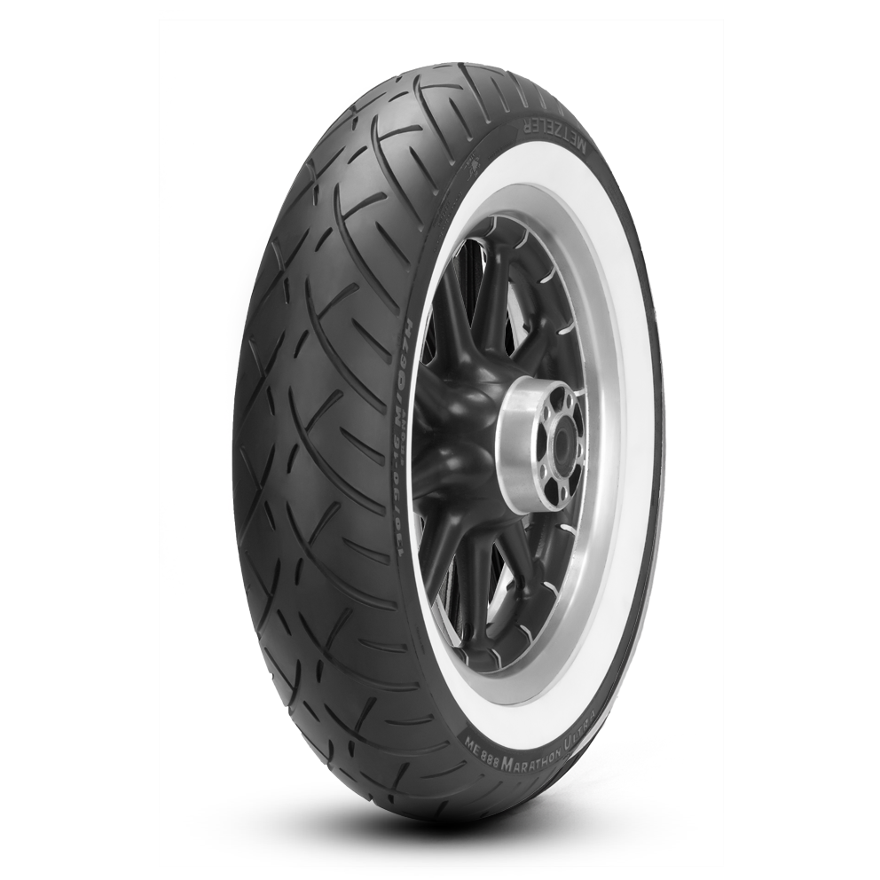 Metzeler MH90-21 ME888 Cruiser White Wall Front Tyre - Bias TL 54H