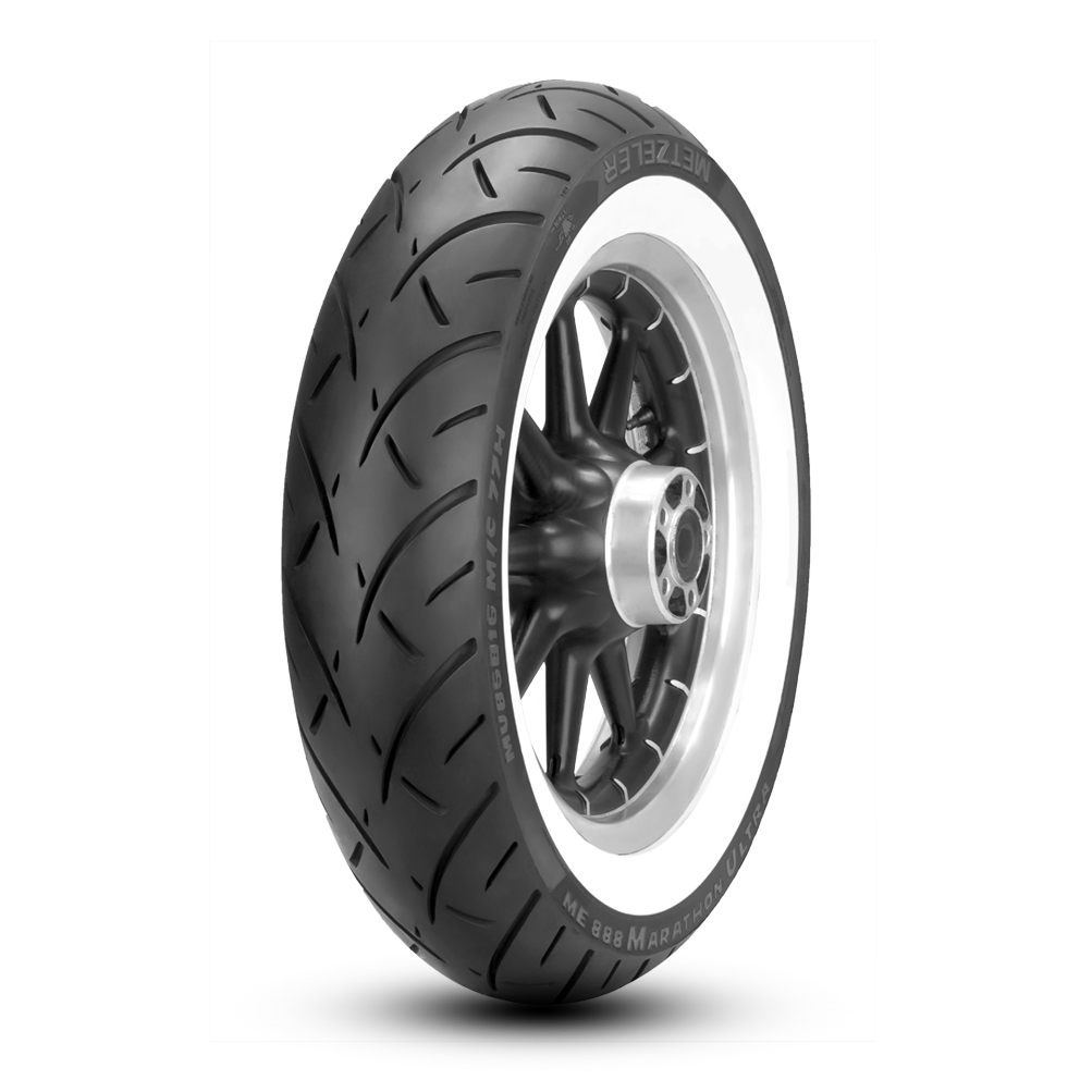 Metzeler 170/80-15 ME888 Cruiser White Wall Rear Tyre - Bias TL 77H