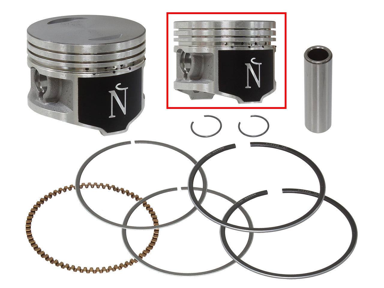 Namura Piston Kit - Honda XR200 80-02 - 66.47mm (0.5 Oversized)