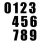101 Race Numbers 6" White