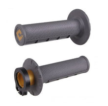 Load image into Gallery viewer, ODI Lock On Grips - 1/2 Waffle - Graphite - 2 &amp; 4 Stroke