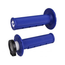 Load image into Gallery viewer, ODI Lock On Grips - 1/2 Waffle - Blue - 2 &amp; 4 Stroke