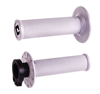 ODI Lock On Grips Zero Waffle - White - 2 & 4 Stroke