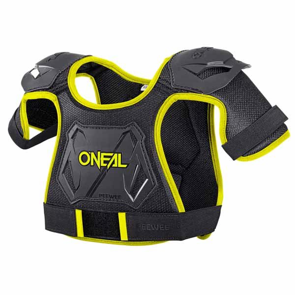 Oneal MED/LGE Peewee Chest Protector : Black/Hi-Vis