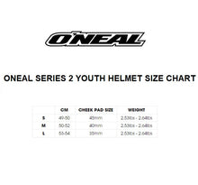 Load image into Gallery viewer, Oneal Youth Medium 2S MX Helmet - Glitch Multi