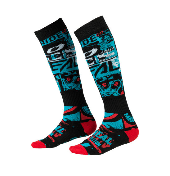 Oneal Adult Pro MX Ride Sock - Black/Blue