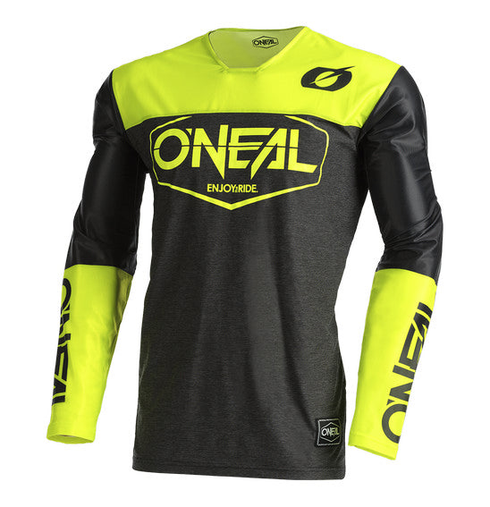 Oneal Adult MAYHEM Hexx MX Jersey - Black/Yellow