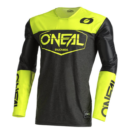 Oneal Adult MAYHEM Hexx MX Jersey - Black/Yellow