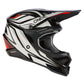 Oneal Adult 3 Series MX Helmet - Vertical Black White