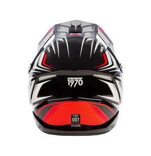 Oneal Adult 3 Series MX Helmet - Vertical Black White