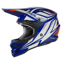 Load image into Gallery viewer, Oneal Adult 3 Series MX Helmet - Vertical Blue White