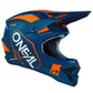 Oneal Adult 3 Series MX Helmet - Hexx Blue Orange