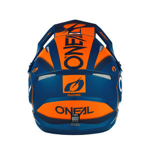Oneal Adult 3 Series MX Helmet - Hexx Blue Orange