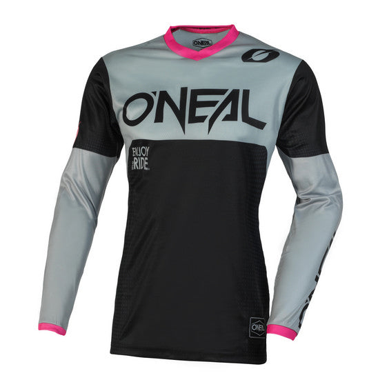 Oneal Girls ELEMENT Racewear V.23 MX Jersey - Black/Pink