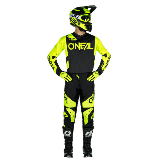 Oneal Youth Element MX Pants - Racewear V24 Black/Yellow