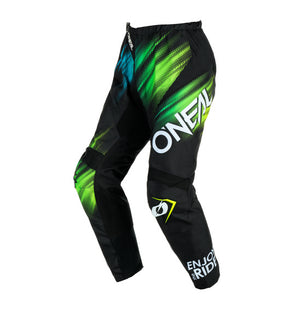 Oneal Adult Element MX Pants - Voltage V24 Black/Green