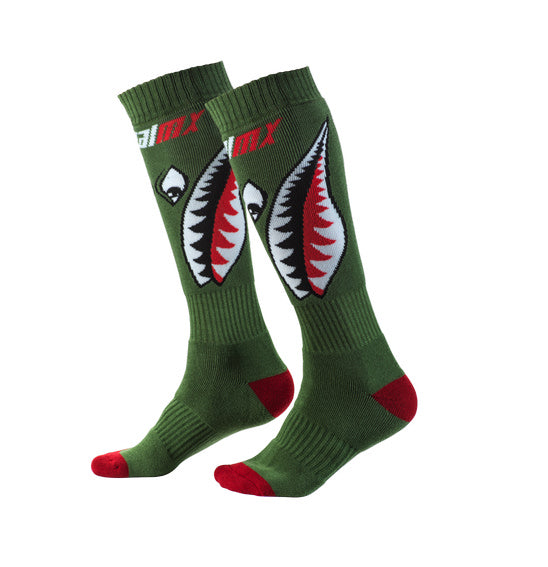 Oneal Youth Pro MX Bomber Sock - Green